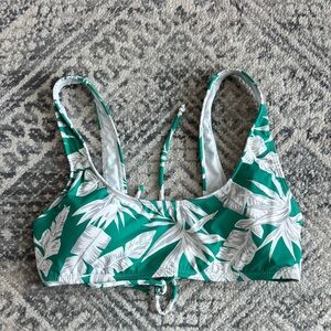Daniel Cremieux Green and White Bikini Top
